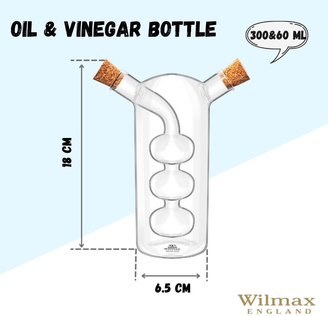 Wilmax Olie- en azijnfles 300/60 ml Glas WL-888956/A