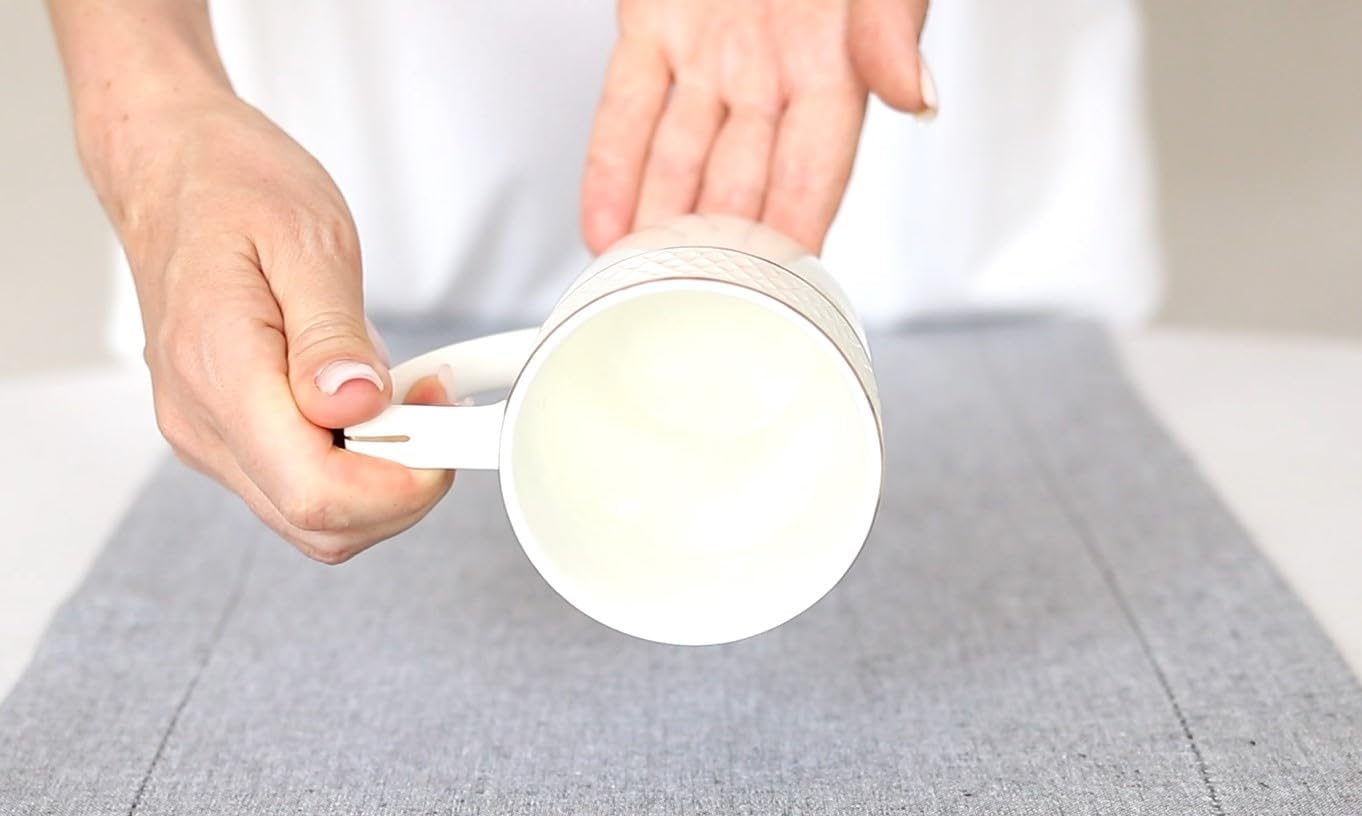 Wilmax Tasse mit Goldlinien, 450 ml, Einzelstück, WL-880102432/A