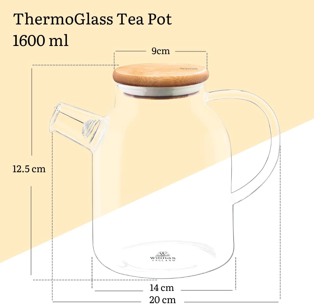 Wilmax Teekannen- & Tassen-Set, 6 Tassen & 1 Teekanne, WL-888811/A-888607/A6