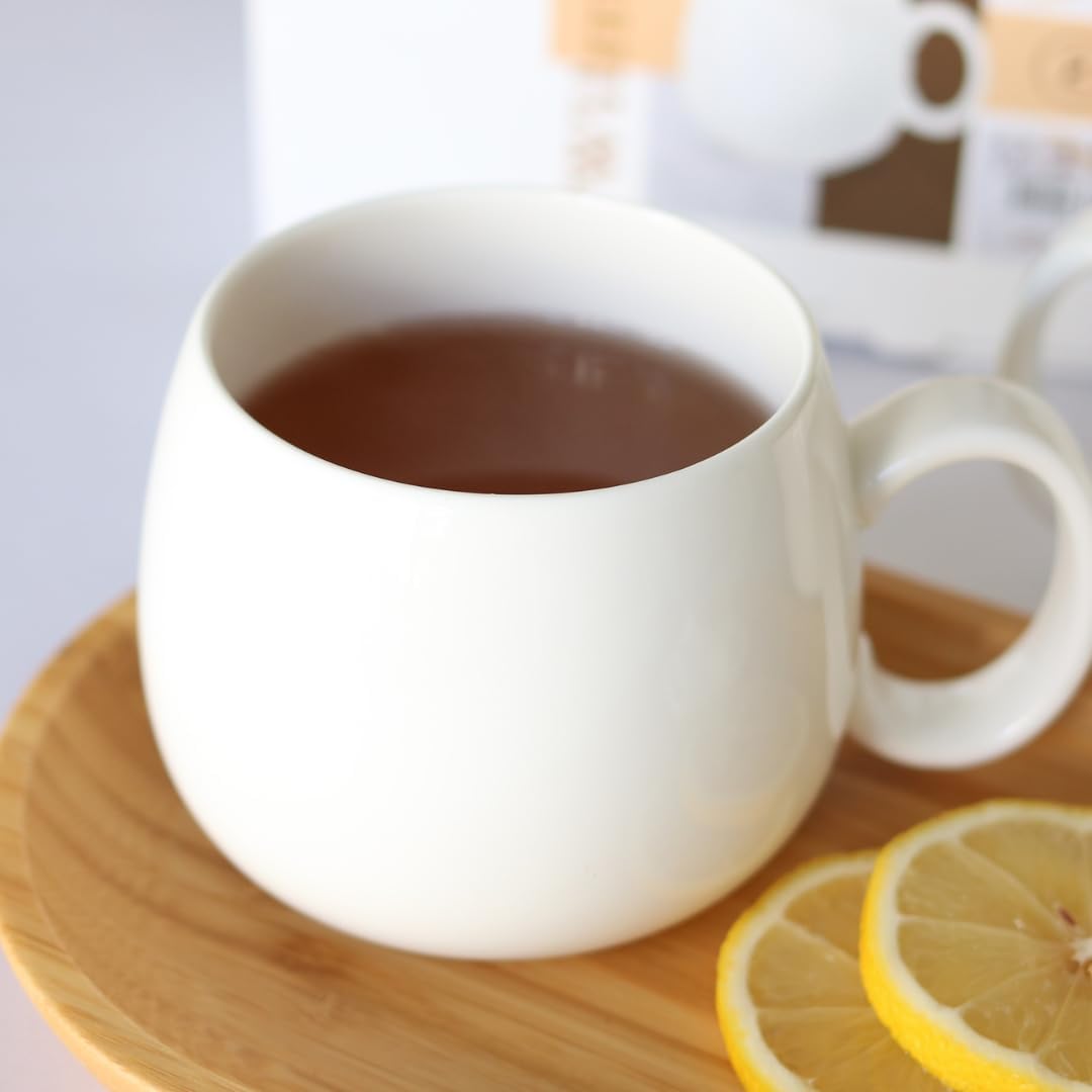 Wilmax Servierset 2x Bambus-Teller & Porzellanbecher WL-771112/A2-WL-993084/A2