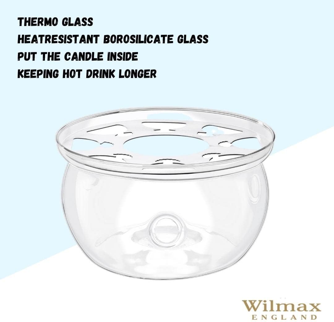 Wilmax Glas Theepot Warmer Transparant WL-888903/A