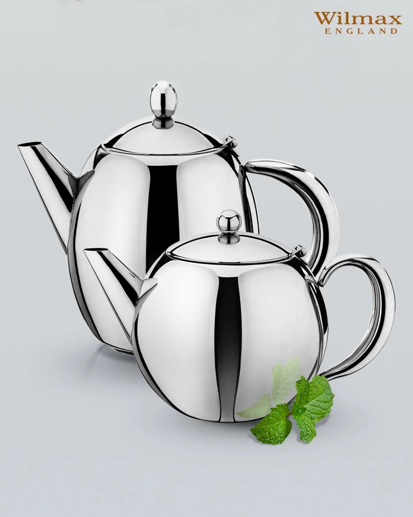 Wilmax Edelstahl-Teekanne doppelwandig 1200 ml WL-551101/1C