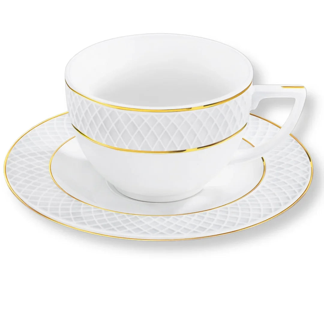 Wilmax England Koffieset 90 ml Wit Porselein