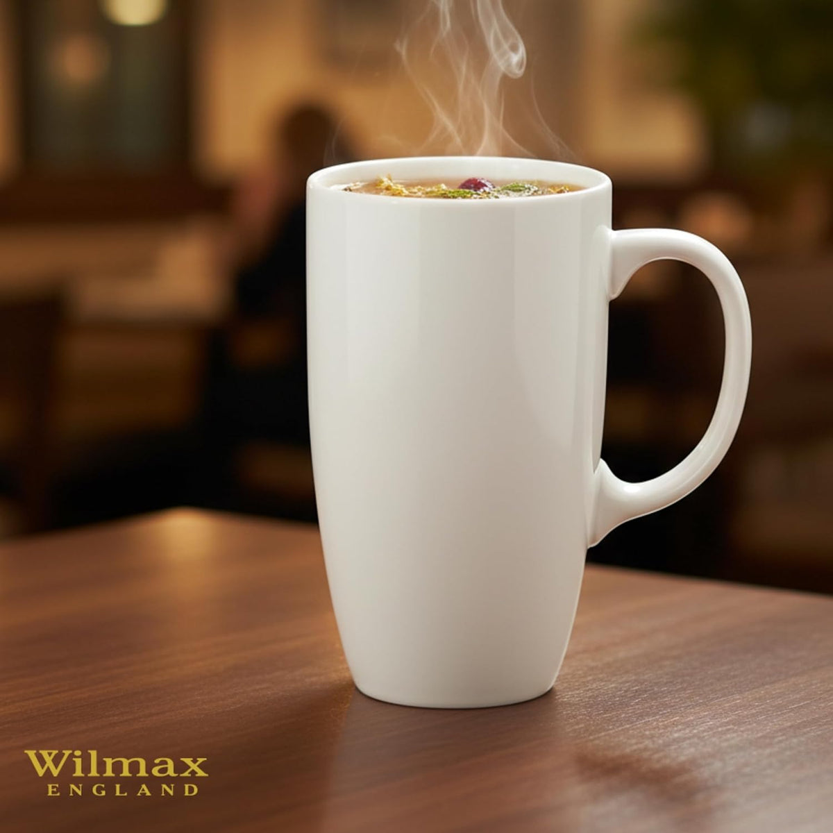 Wilmax Porseleinen Beker Wit 630ml Set van 2 A2