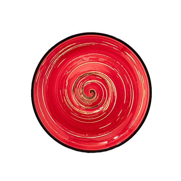 Wilmax Untertasse, 12 cm, ColorBoom Spiral Rot, WL-669234/B