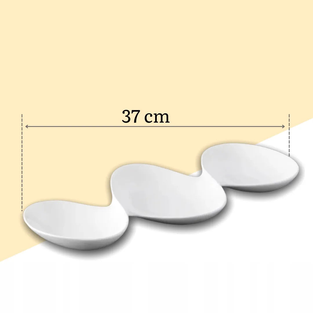 Wilmax Porseleinen Serveerplaat 37 cm Wit