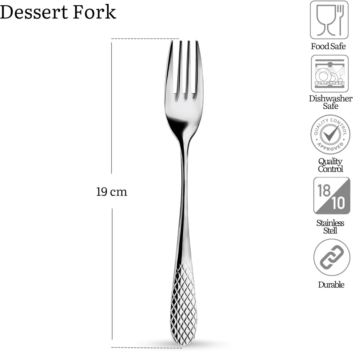 Wilmax Dessertvork 19 cm RVS 6-delig WL-999206/6C