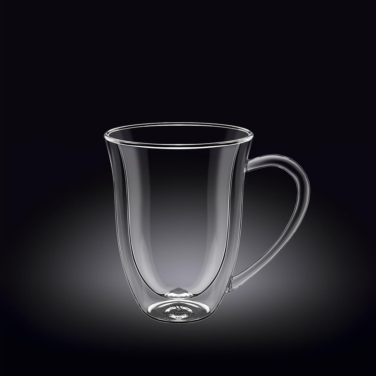 Wilmax Dubbelwandige beker 250 ml Borosilicaatglas 2-delige set