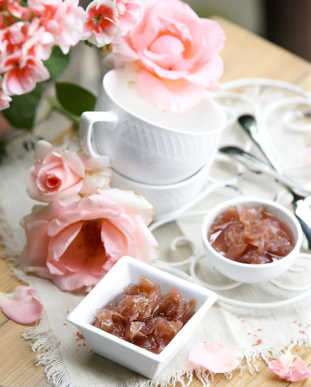 Wilmax Tee Tassen & Untertassen Set 6-teilig 240 ml Porzellan WL-880105/6C