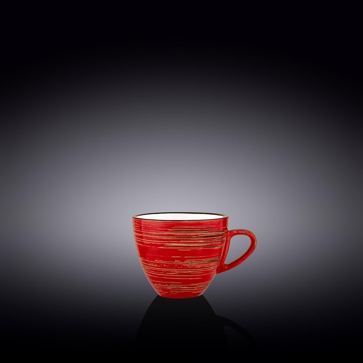 Wilmax Espressokopje 110 ml Rood Porselein