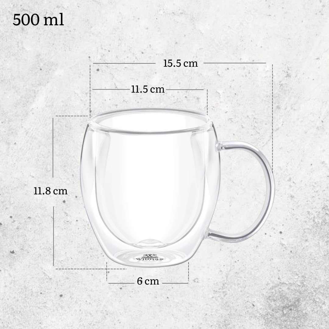 Wilmax Servierset Bambus-Teller 17.5 cm & Teeglas 500 ml WL-771116/A-888749/A