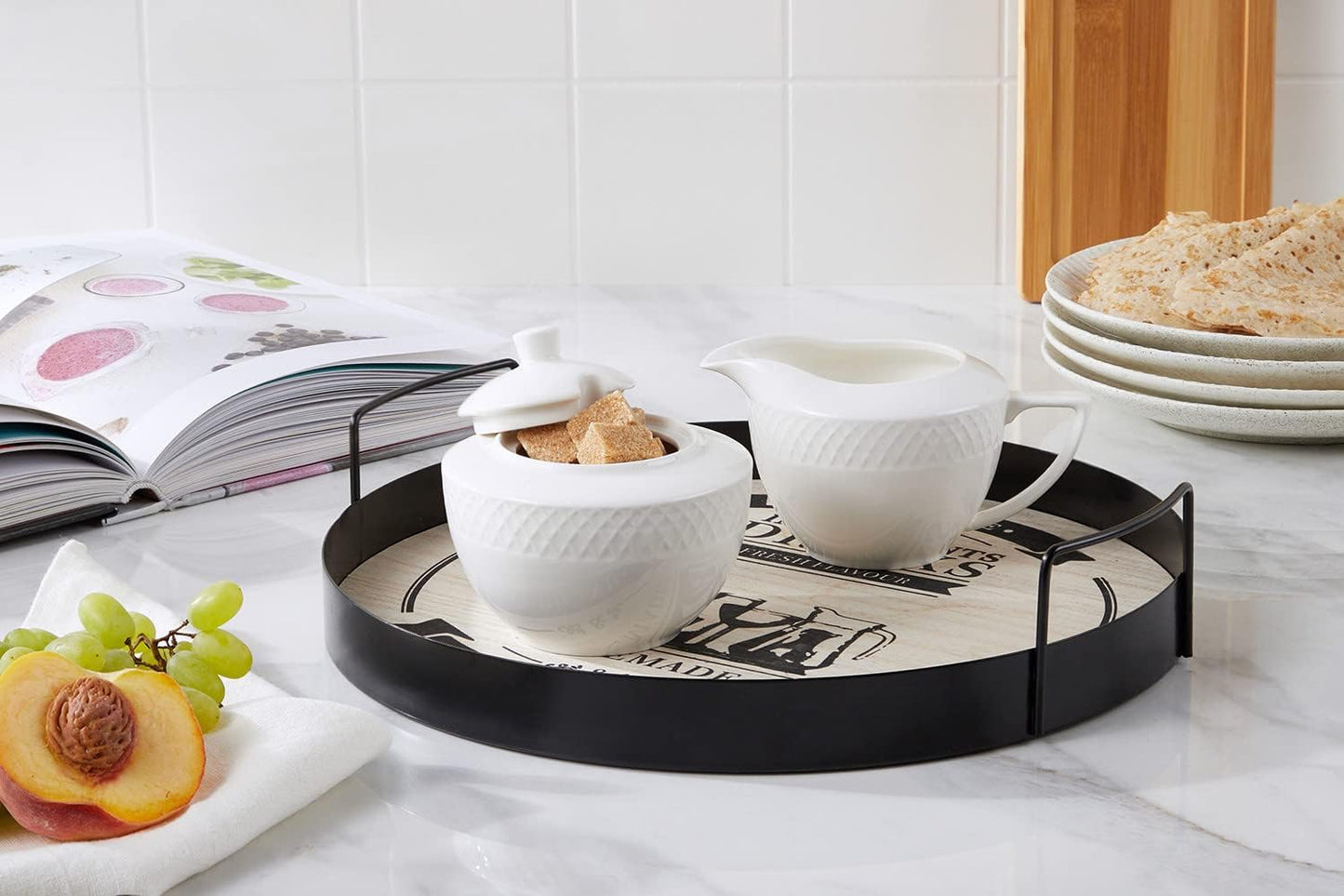 Wilmax Suiker & Roomset 2-delig Wit Porselein WL-880112/2C