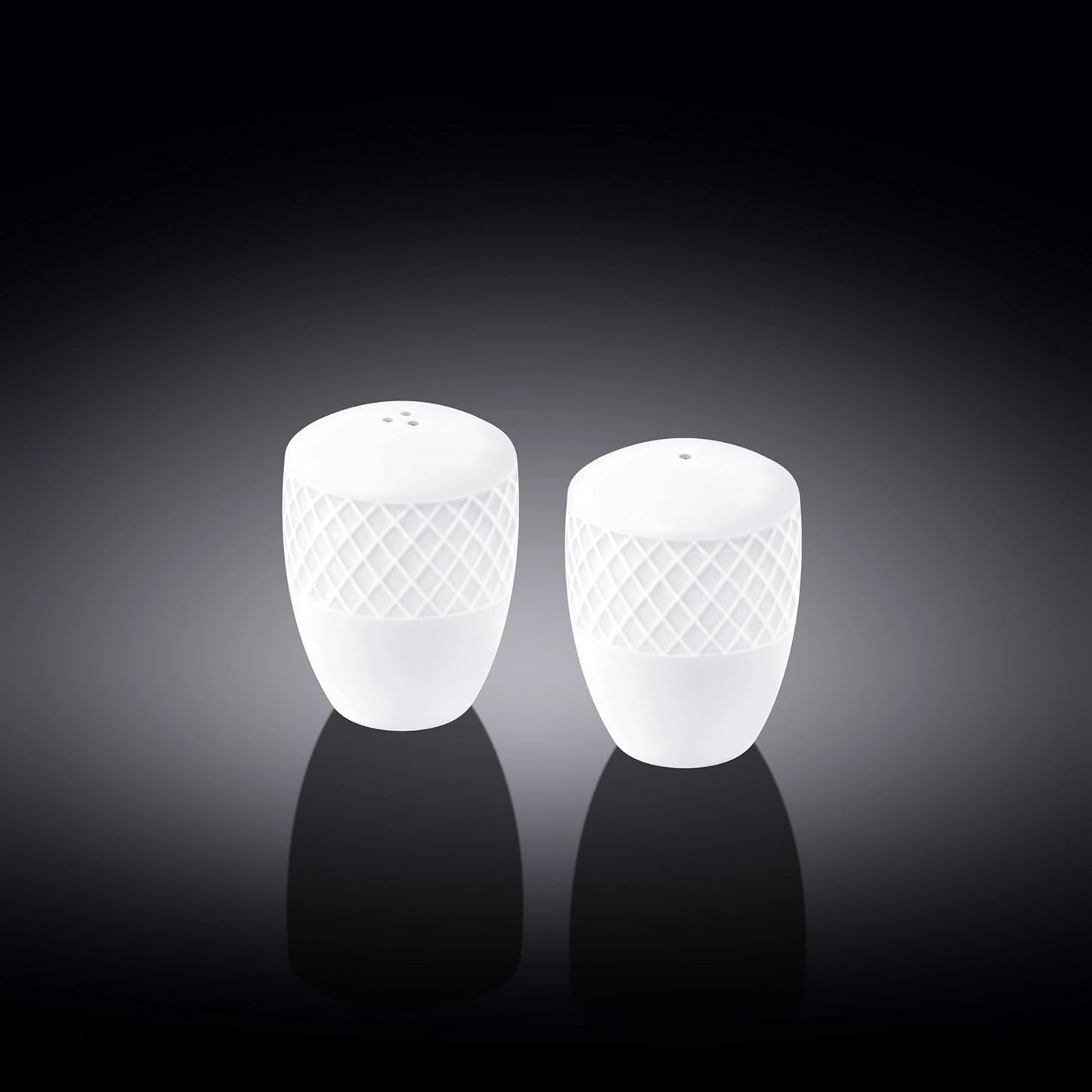 Wilmax Zout & Peper Wit Porselein 2-delig WL-880124/2C