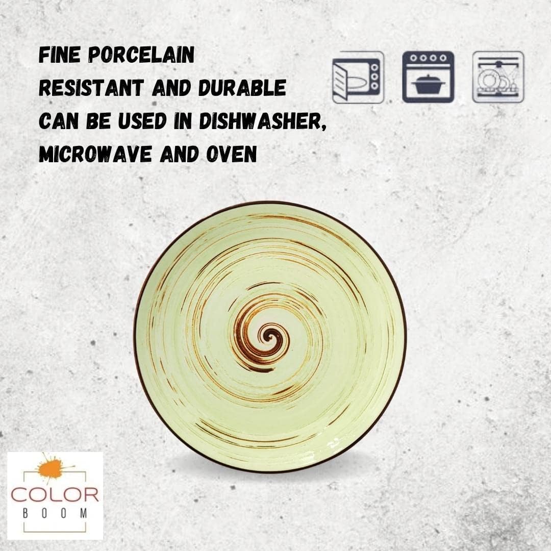 Wilmax runde Teller 20 cm, ColorBoom Kollektion, 6er Set – WL-669112/A6