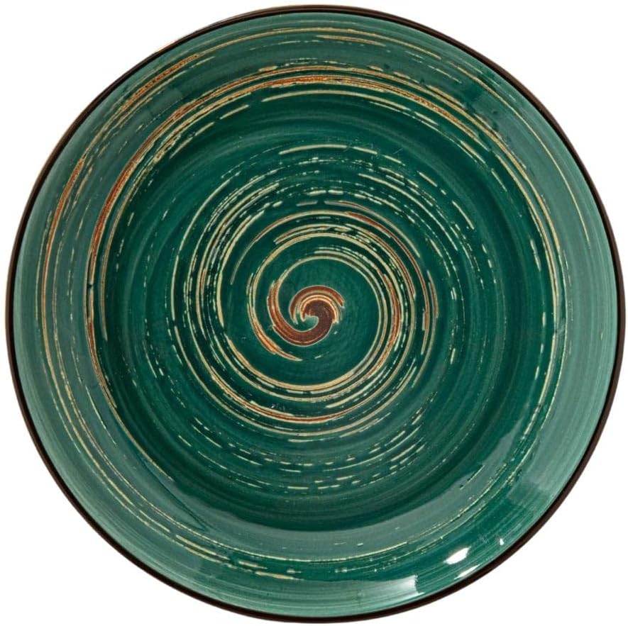 Wilmax Diep Bord Groen Porselein 25,5 cm WL-669527/A