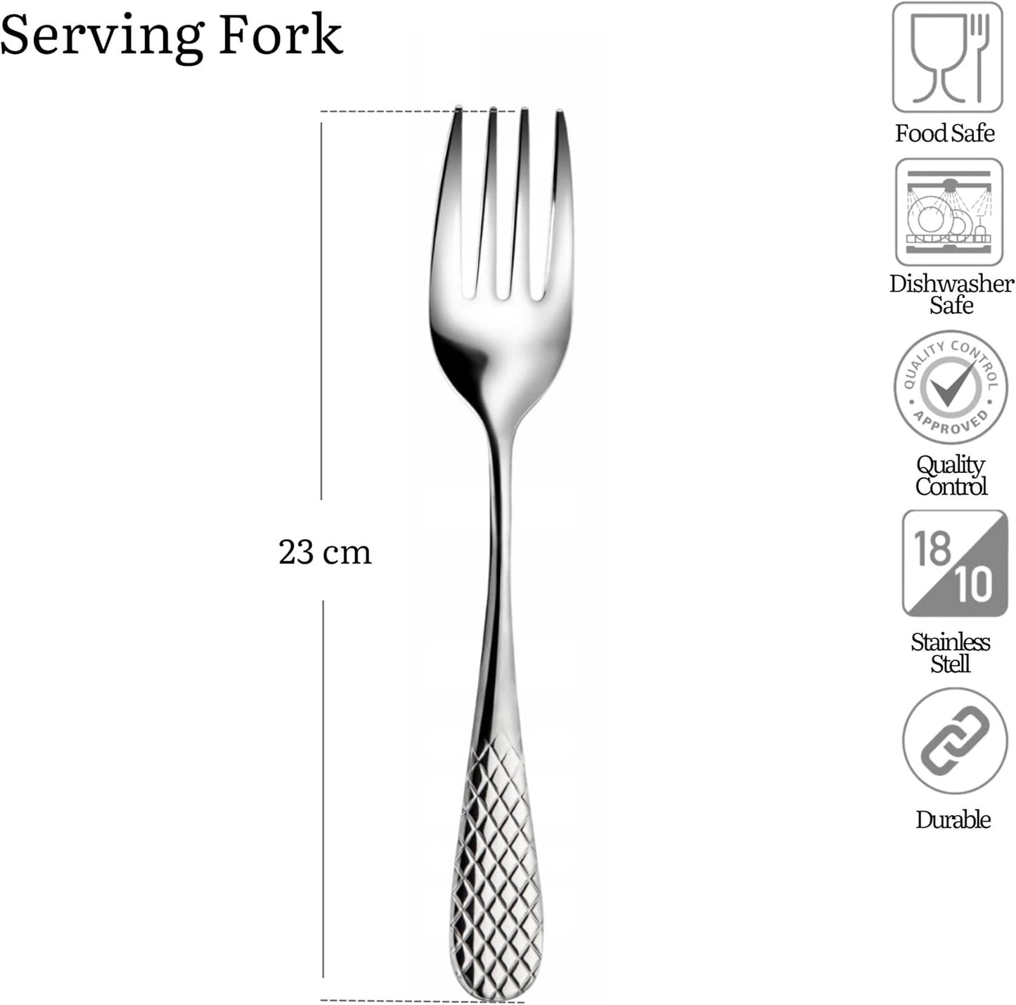 Wilmax Serveervork 23 cm Roestvrij staal