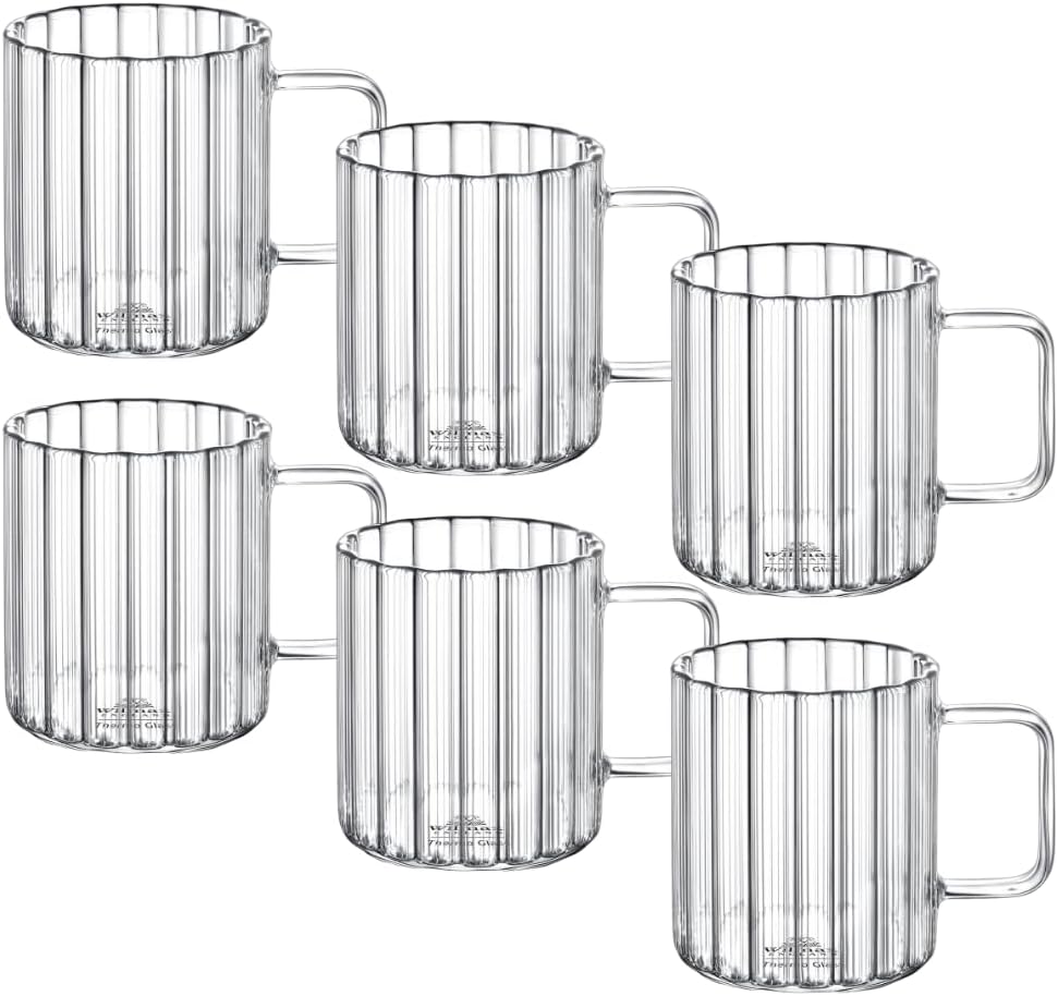 Wilmax Glazen bekers 300 ml Set van 6 A6