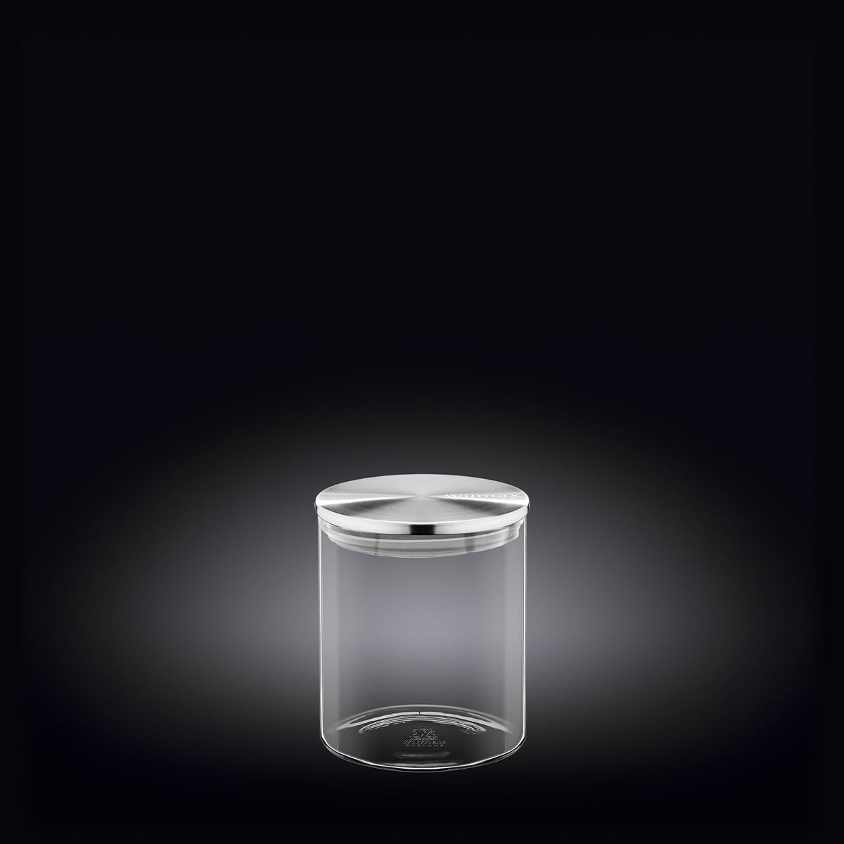 Wilmax Voorraadglas 760 ml met RVS Deksel Transparant