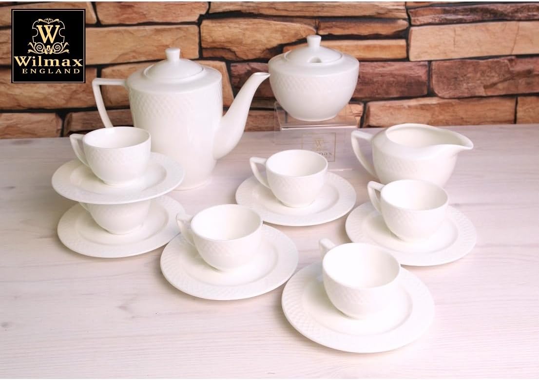 Wilmax Cup and Saucer 90 White Porcelain WL-880101400/AB