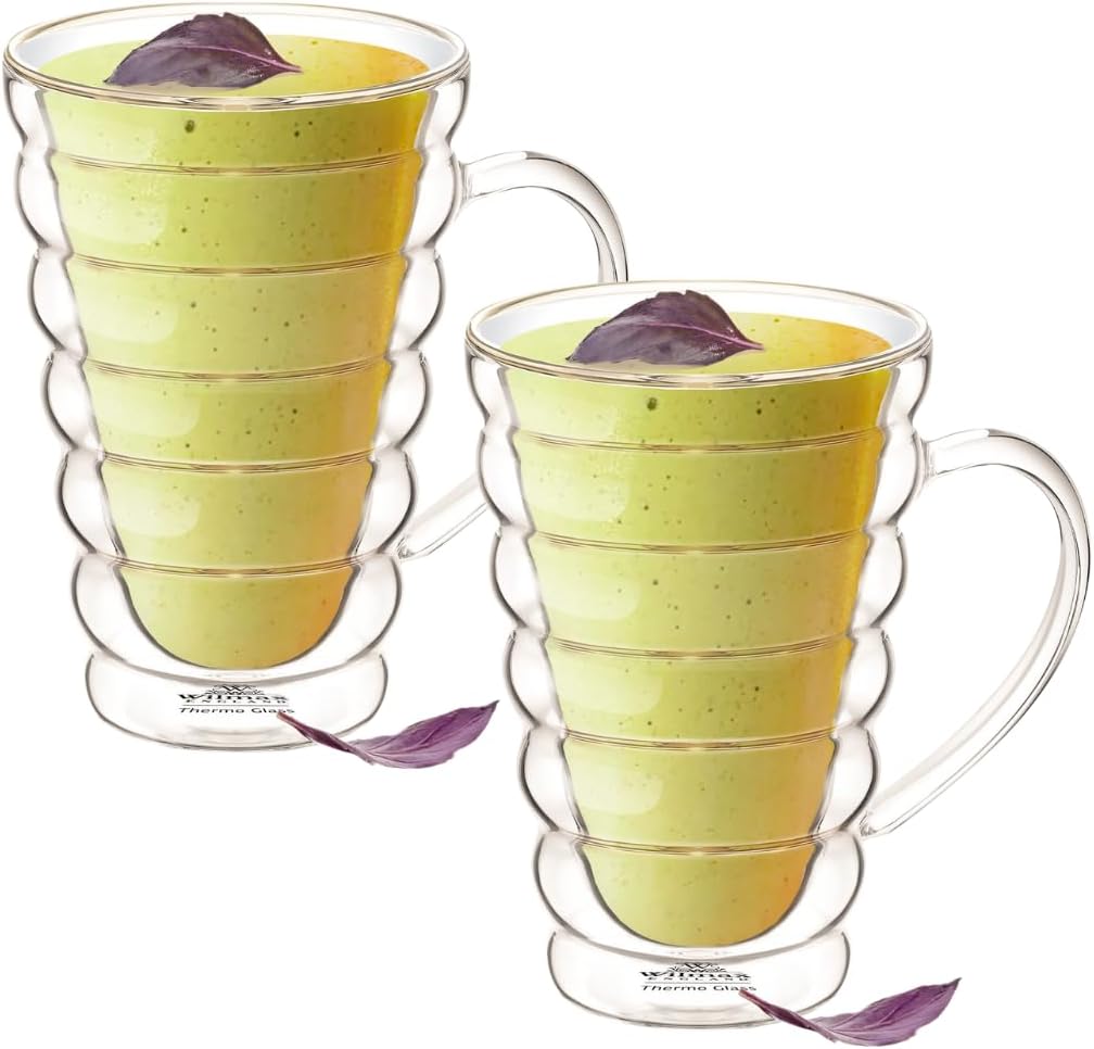 Wilmax Doppelwandige Tasse, 300 ml, 2er Set, WL-888424/A2