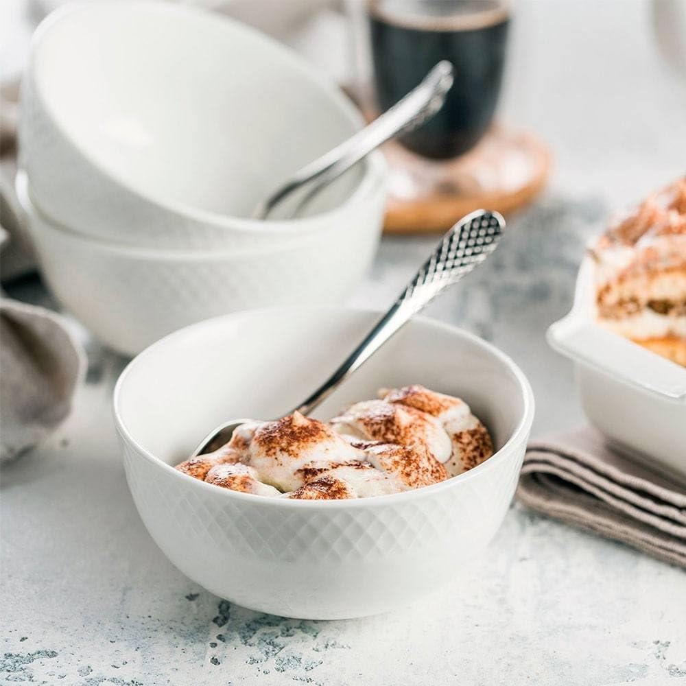 Wilmax Porzellan Schüssel 12 cm Durchmesser 380 ml Packung with 2 – WL-880113/2C