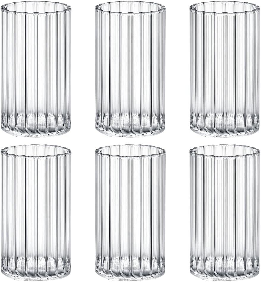 Wilmax Ribbed Glass 250 ml, Set of 6 WL-888624/A6