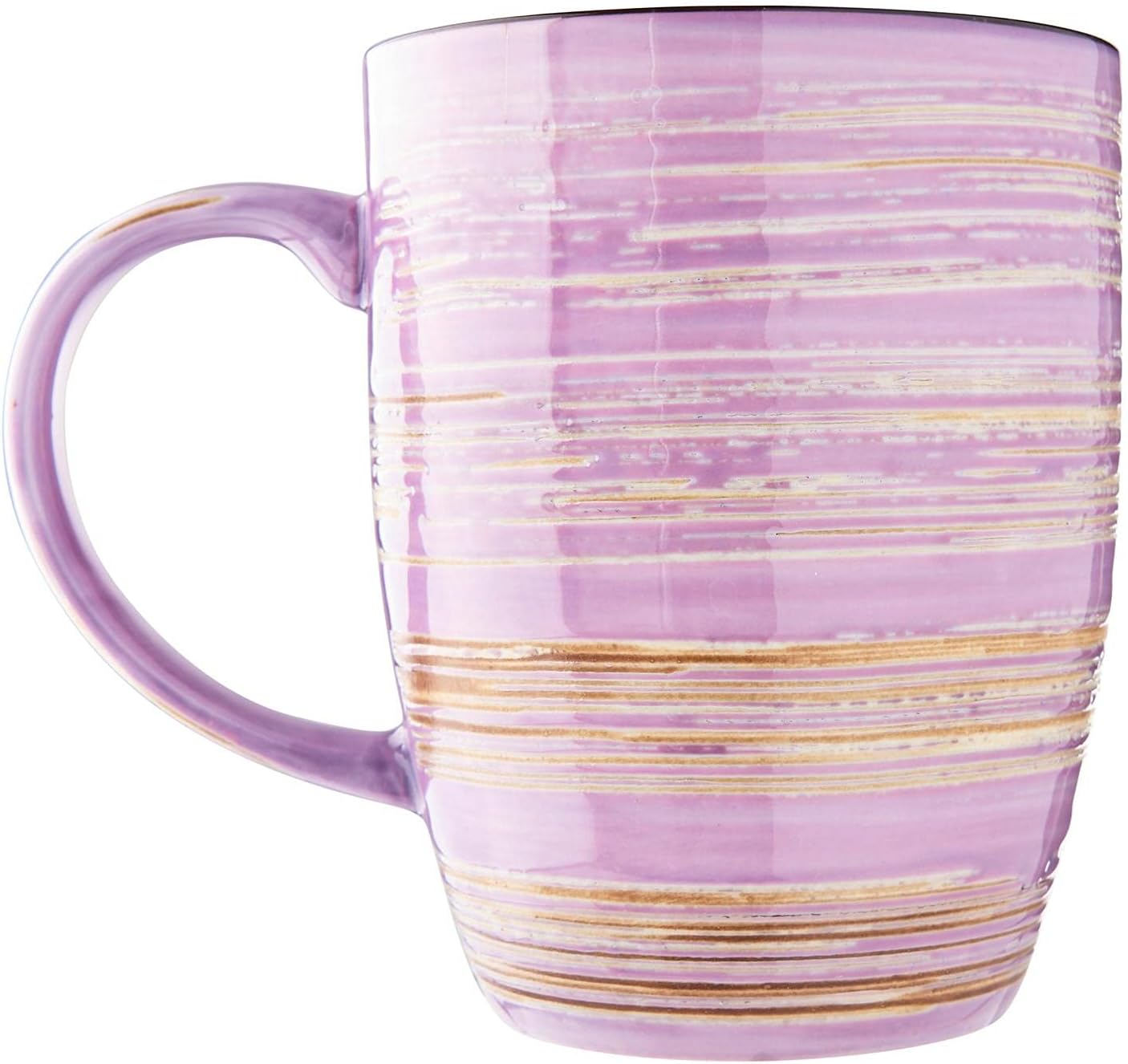 Wilmax Porzellanbecher 460 ml in Lavendel, Spiral Kollektion, WL-669737/A