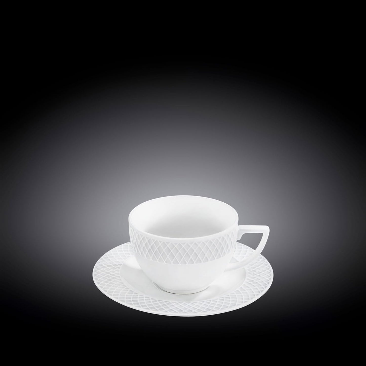 Wilmax Cup and Saucer 170 ml White Porcelain WL-880101402/AB