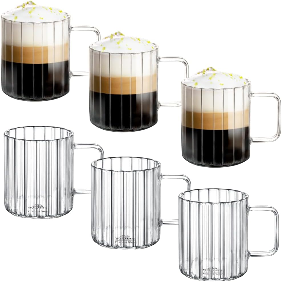 Wilmax Glazen bekers 300 ml Set van 6 A6