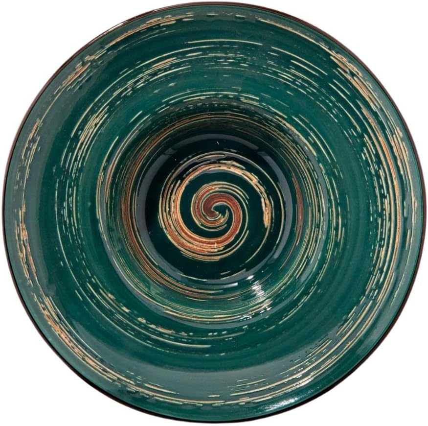 Wilmax Diep bord 22,5 cm Groen Porselein WL-669523/A