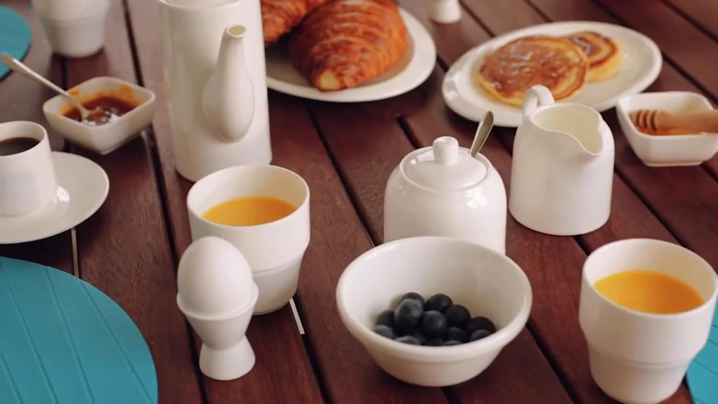 Wilmax | Obstschale in Geschenkbox | 24 x 11,5 cm | Weiß | WL-996126/1C