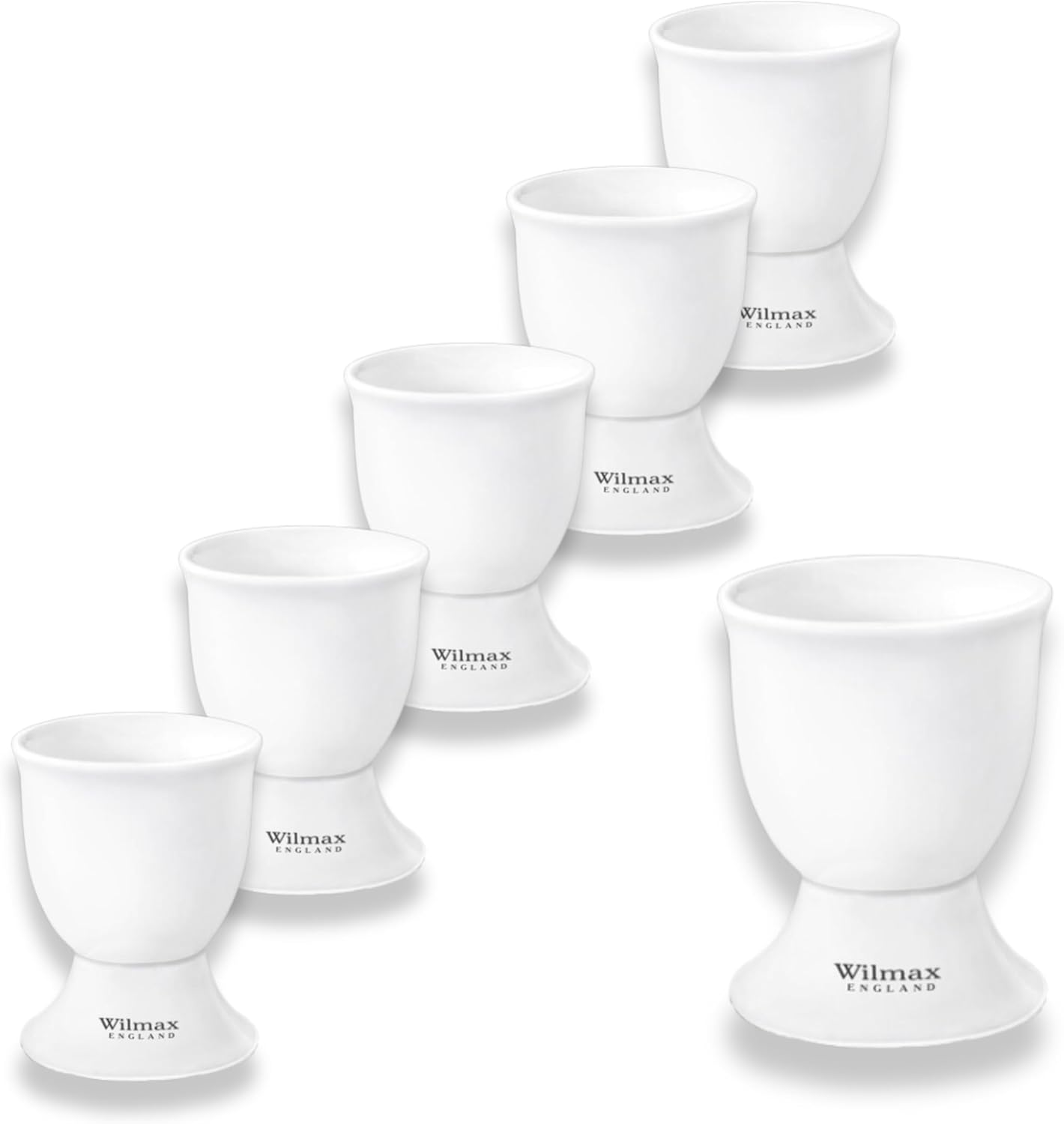Wilmax England Eierdop 5 x 6.5 cm Porselein Wit WL-996127/A