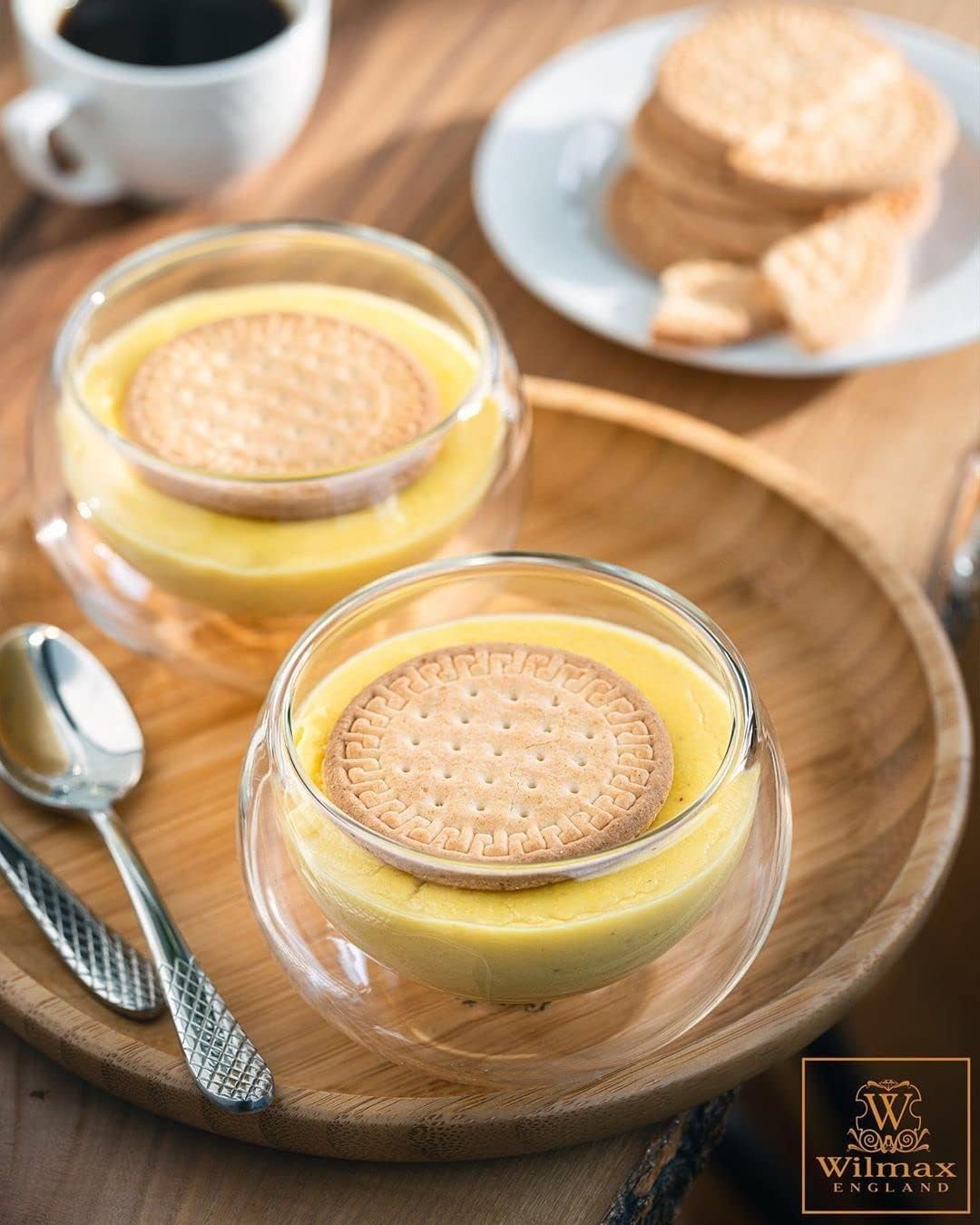 Wilmax Doppelwandige Glasschüssel, 80 ml, WL-888751/A