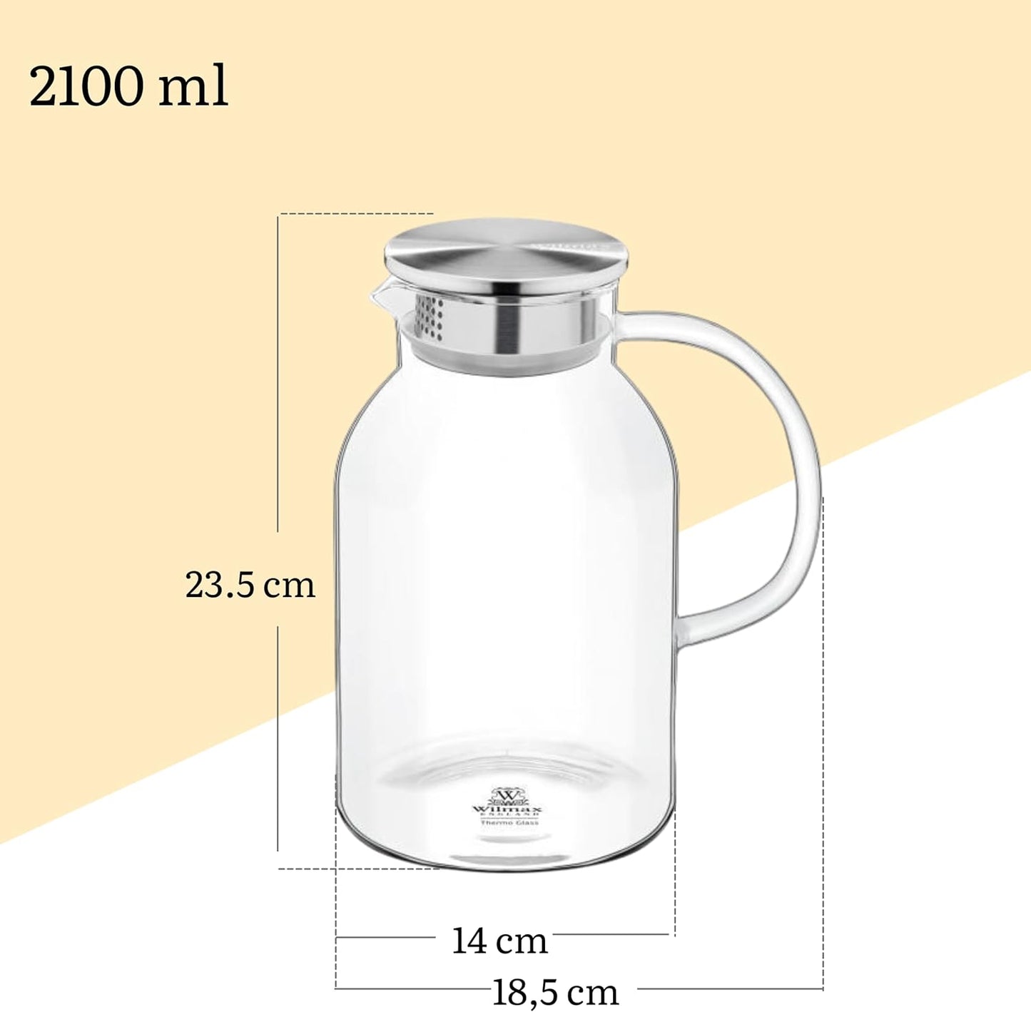 Wilmax Gläser- & Karaffen-Set, 6 Gläser & 1 Karaffe, WL-888214/A-888629/A6