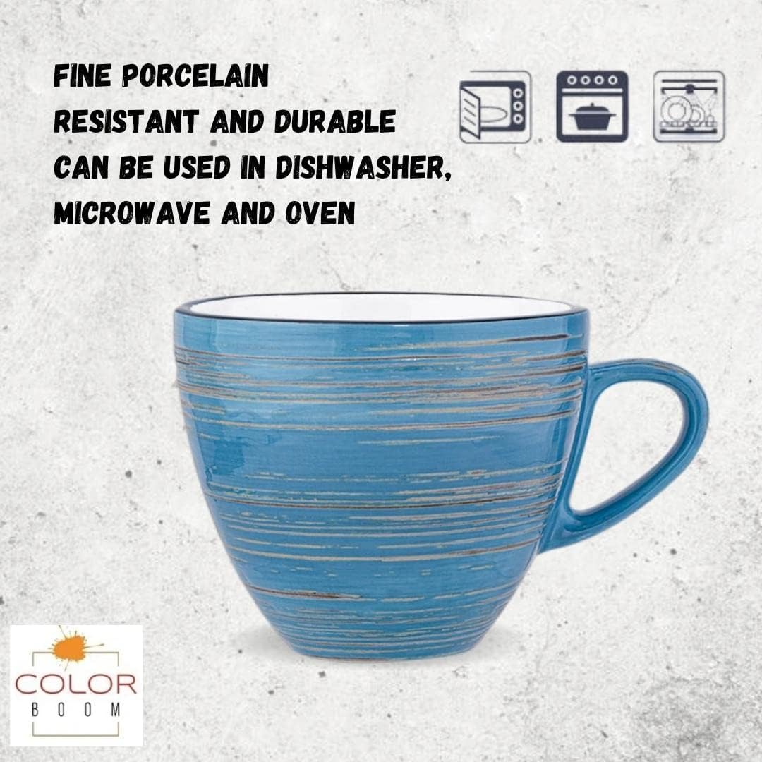 Wilmax Spiral Tassen & Untertassen 6er-Set 300 ml WL-669636/AB6