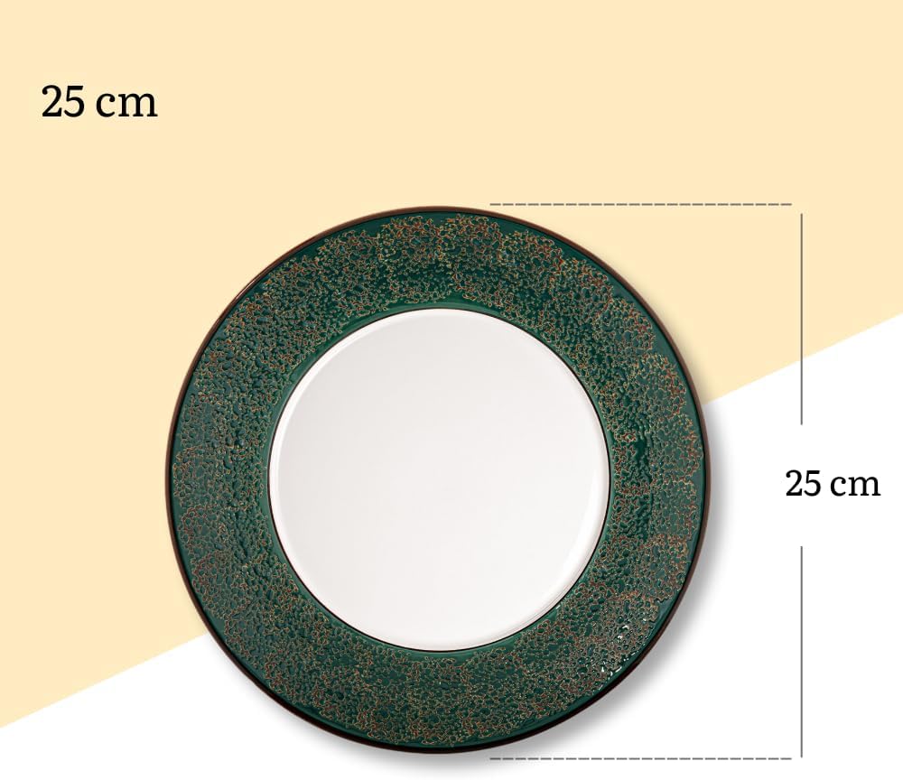 Wilmax England Plate 25 cm Green Porcelain WL-667514/A