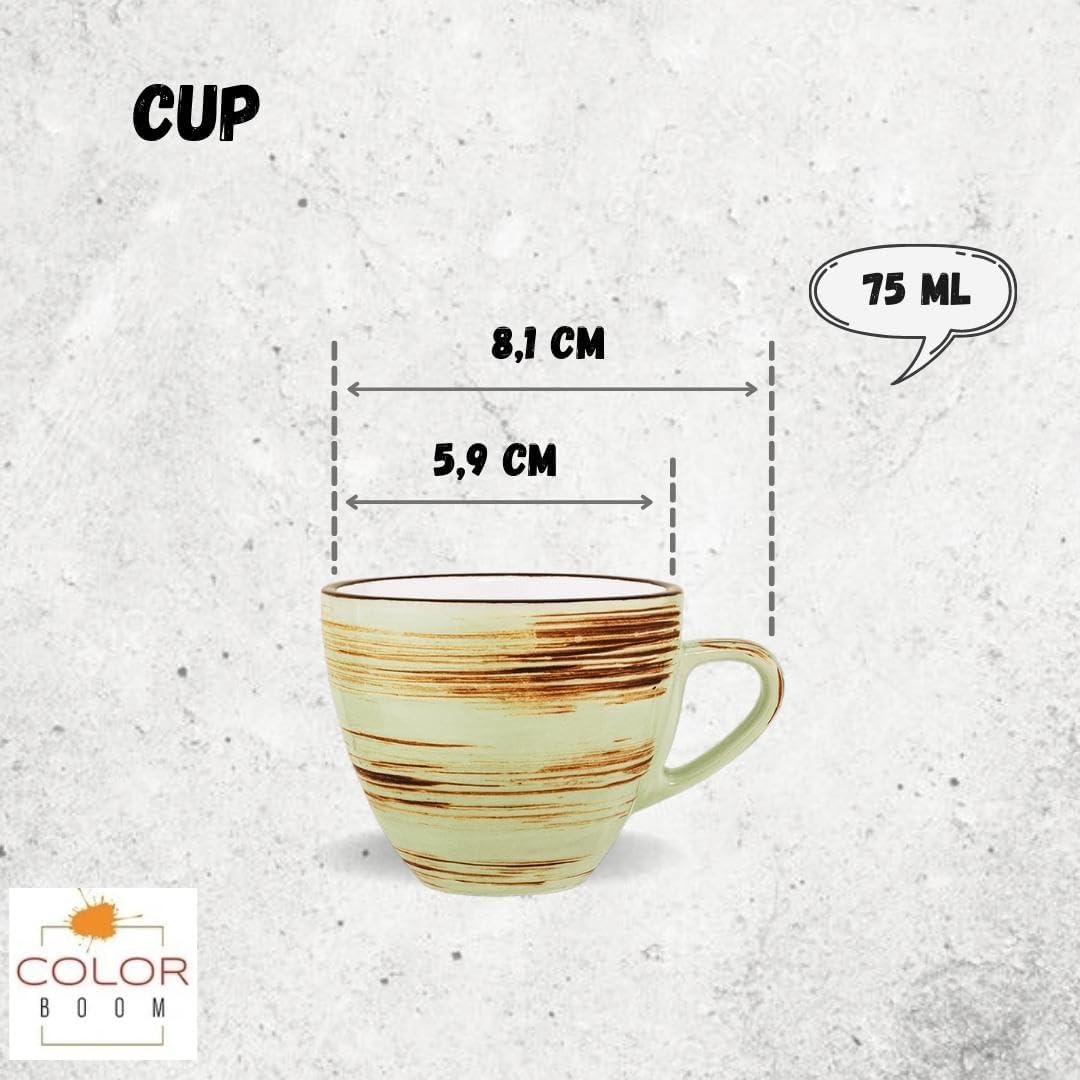 Wilmax Espressotasse, 75 ml, Pistaziengrün, Porzellan, WL-669133/A