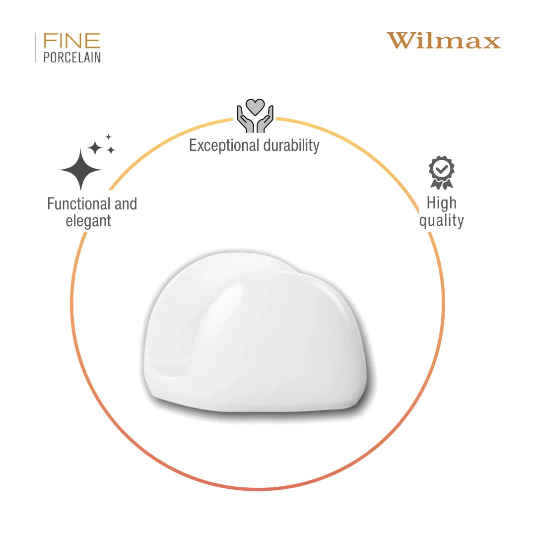 Wilmax England Servethouder 11x8 cm Porselein Wit