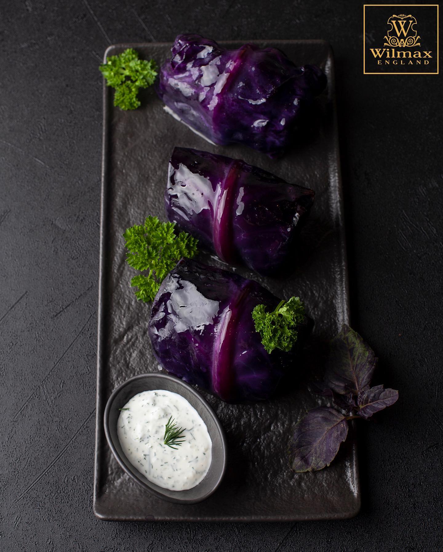 Wilmax Rechteckige Porzellanteller 2-teiliges Set 29,5 x 14,5 cm WL-661109/A2