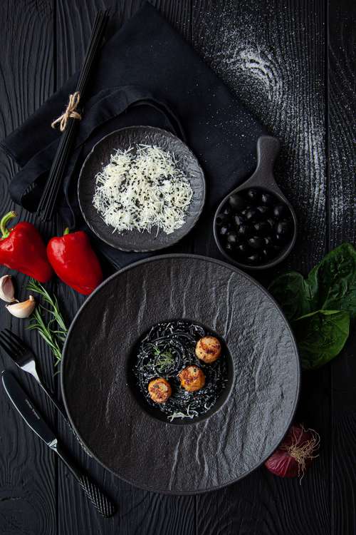 Wilmax Tiefer Teller SlateStone Porzellan 27 cm 250 ml WL-661116/A