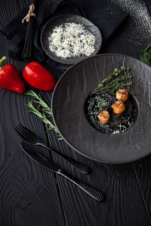 Wilmax Tiefer Teller SlateStone Porzellan 27 cm 250 ml WL-661116/A