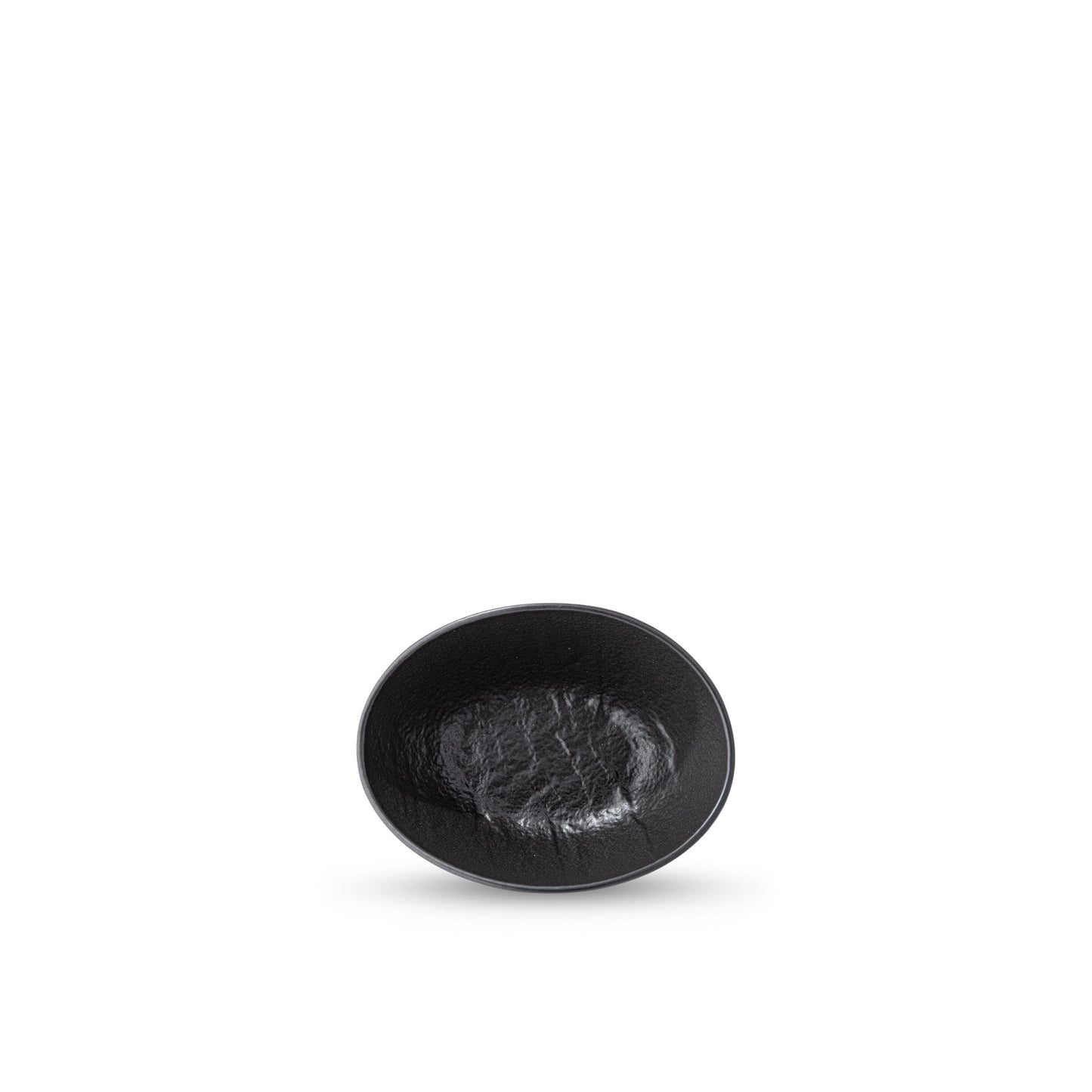 Wilmax Ovale Schaal 8x6x3 cm 6x SlateStone Zwart WL-661117/A6