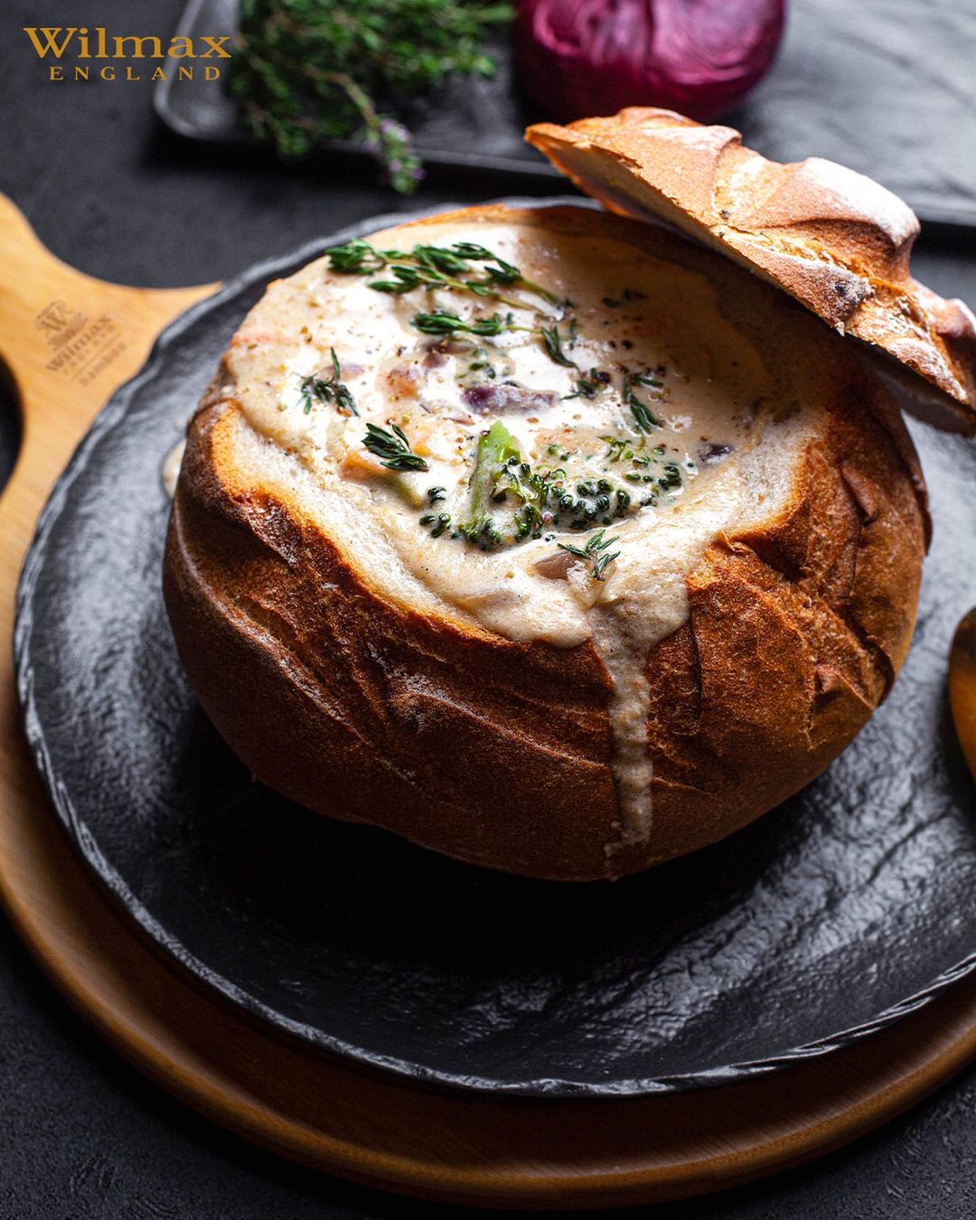 Wilmax SLEATSTONE Porzellanteller Schwarz Rund 23 cm WL-661125/A