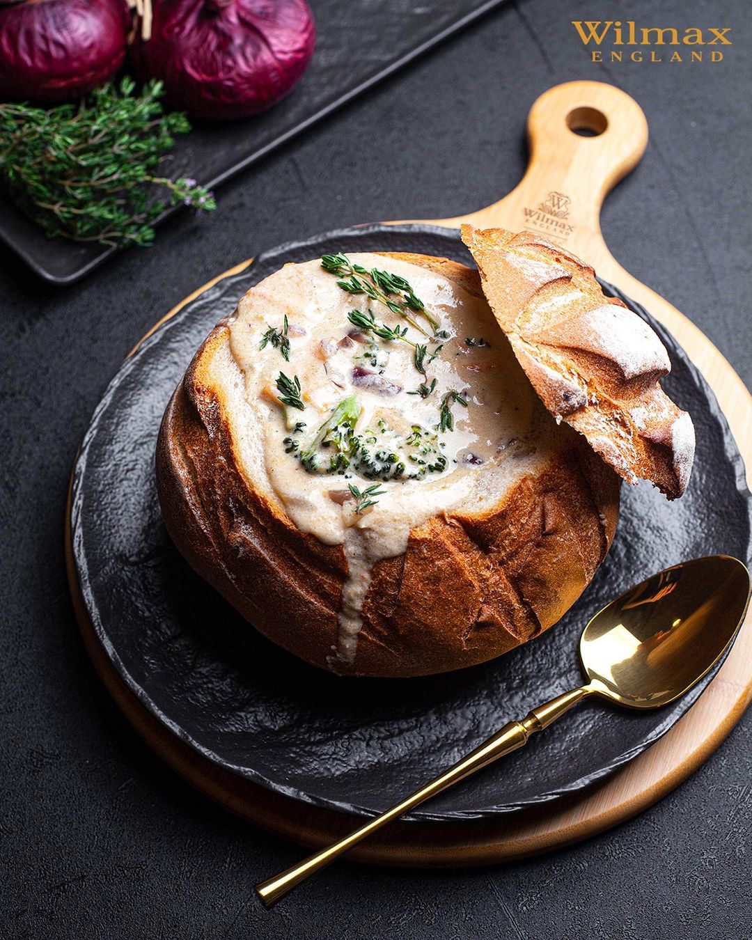 Wilmax SLEATSTONE Porzellanteller Schwarz Rund 23 cm WL-661125/A