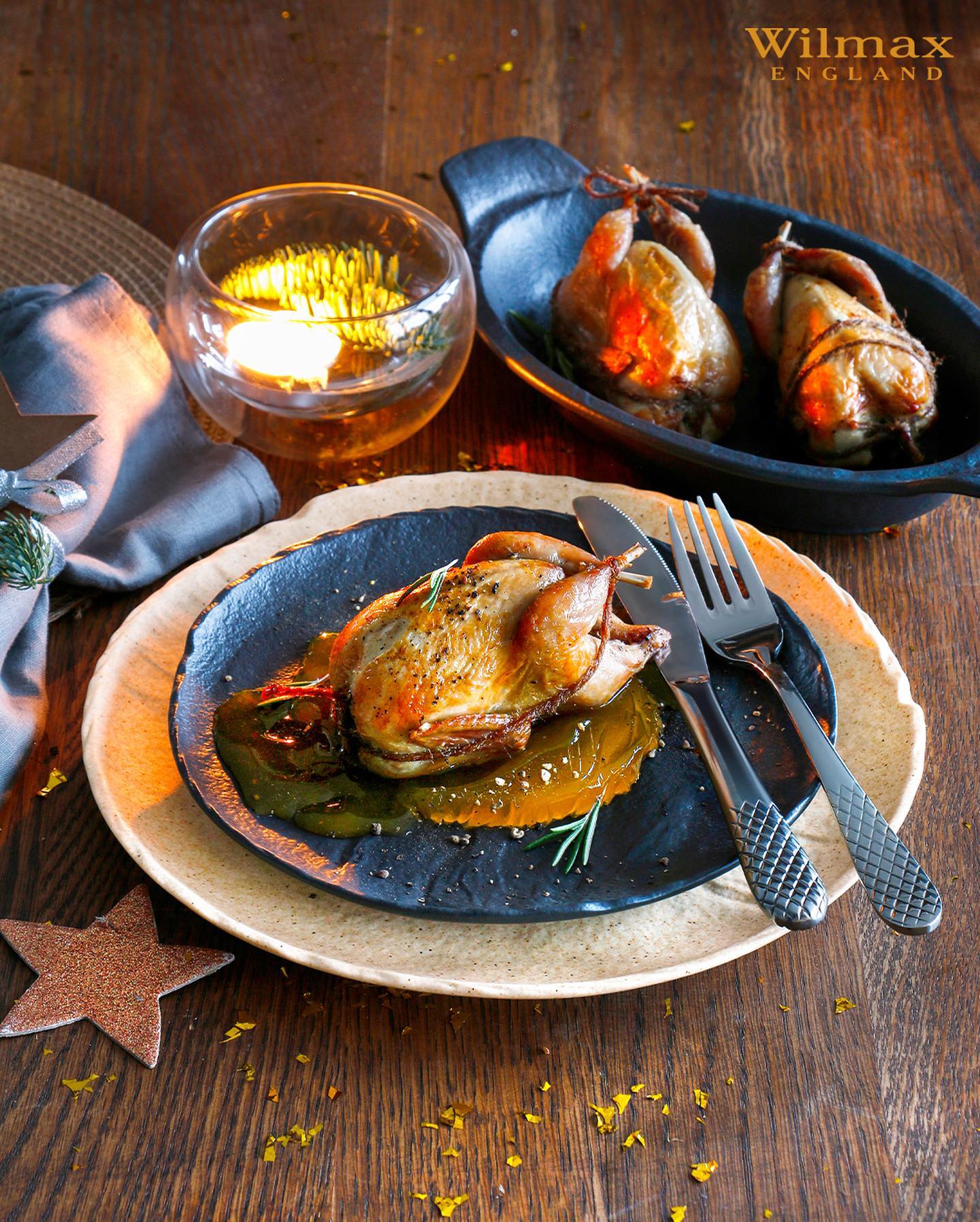 Wilmax - Ovale Auflaufform - 28 x 16 cm - Schwarz - WL-661146/A