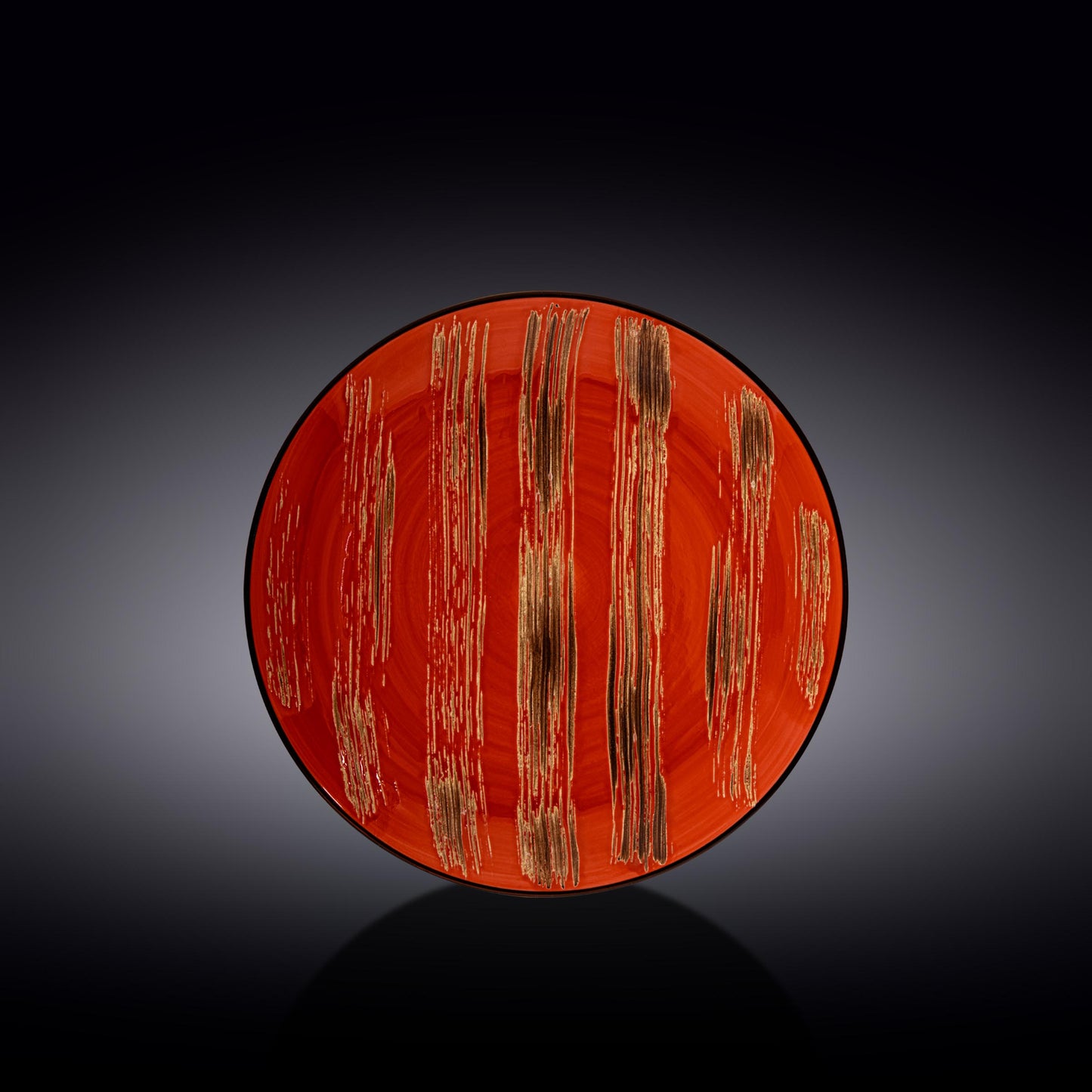 Wilmax Runde Platte 23 cm – Hochwertiges Porzellan in Rot – WL-668213/A