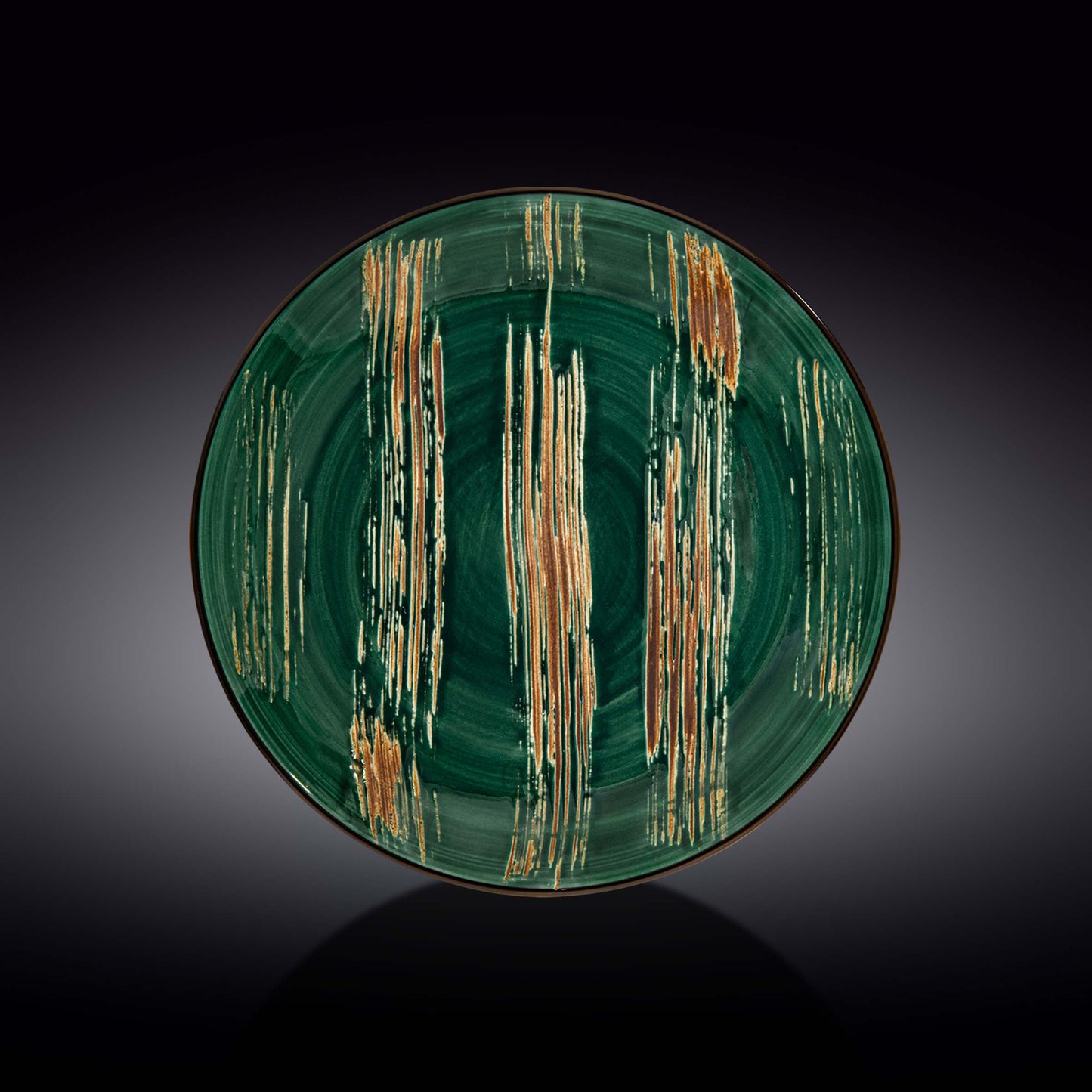 Wilmax Teller, 28 cm, Grün, Porzellan, WL-668516/A