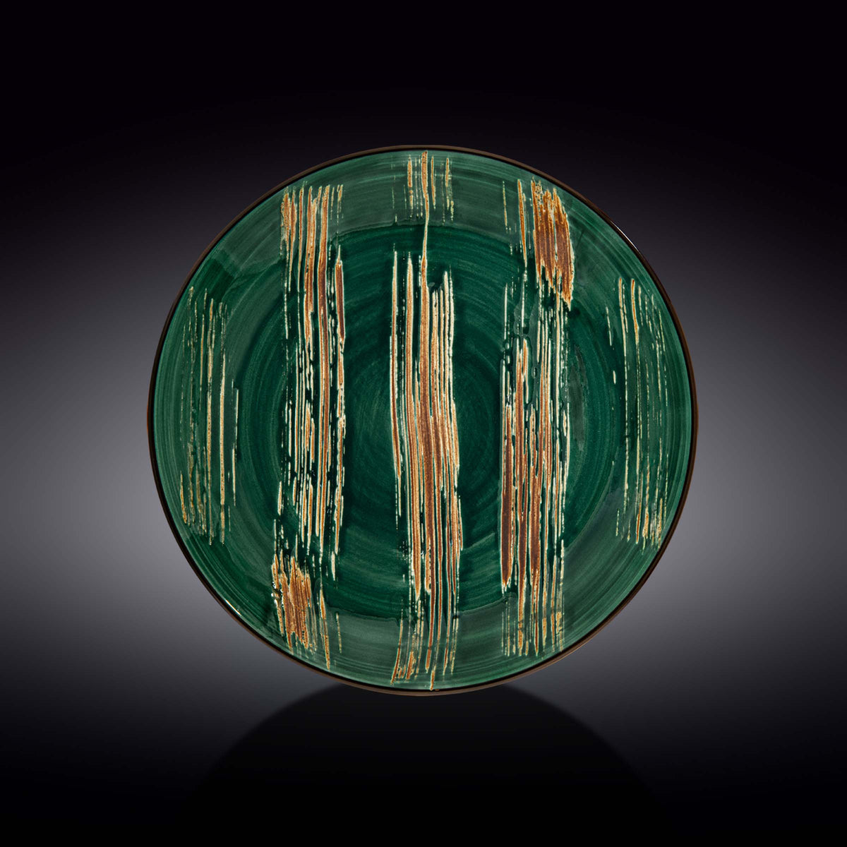 Wilmax Bord 28 cm Groen Porselein