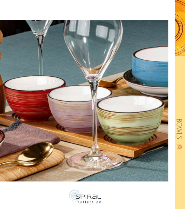 Wilmax Porzellan Schüssel, Spiral Kollektion, Pistazie, 600 ml – WL-669130/A