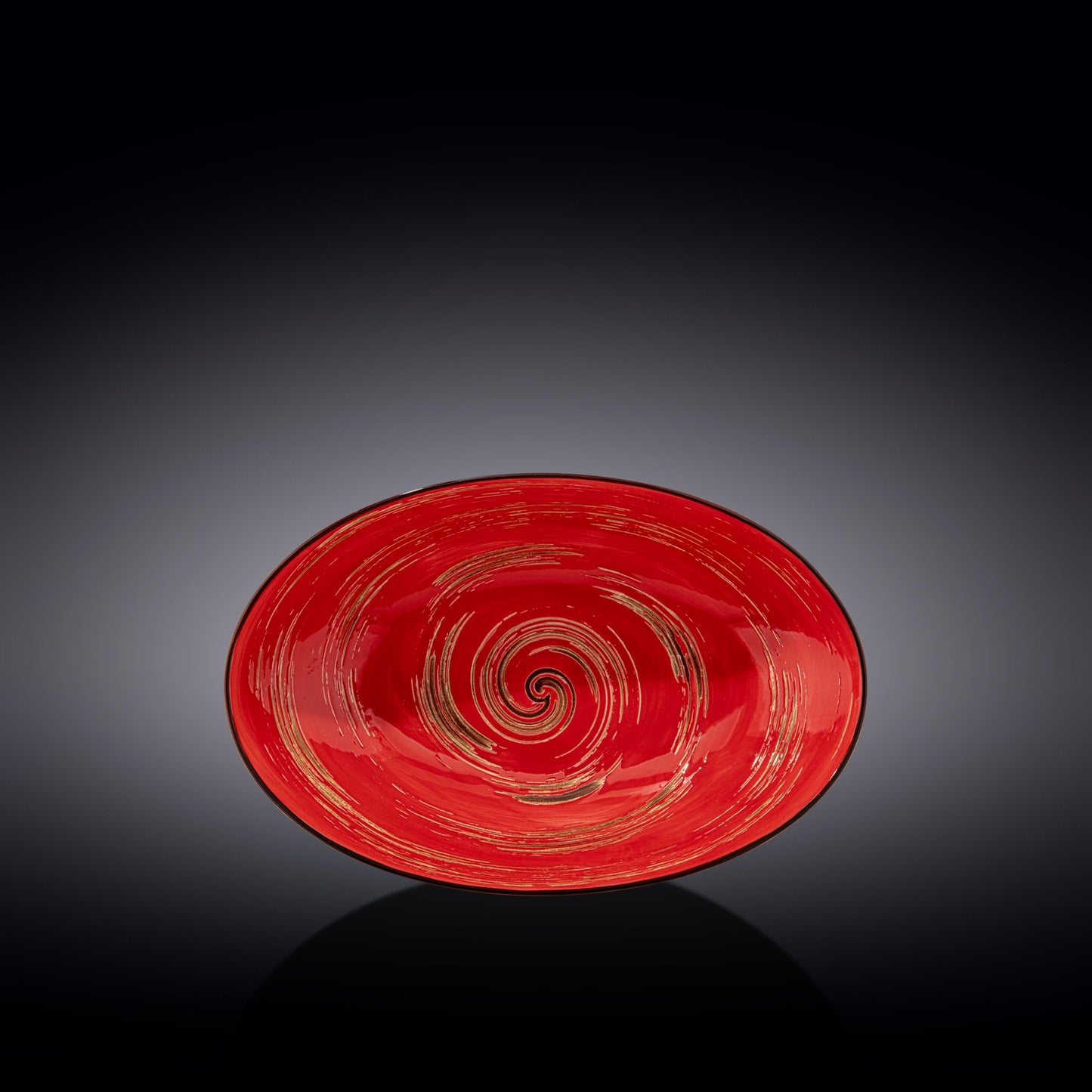 Wilmax England Oval Dish Red Porcelain 25 cm (2x)